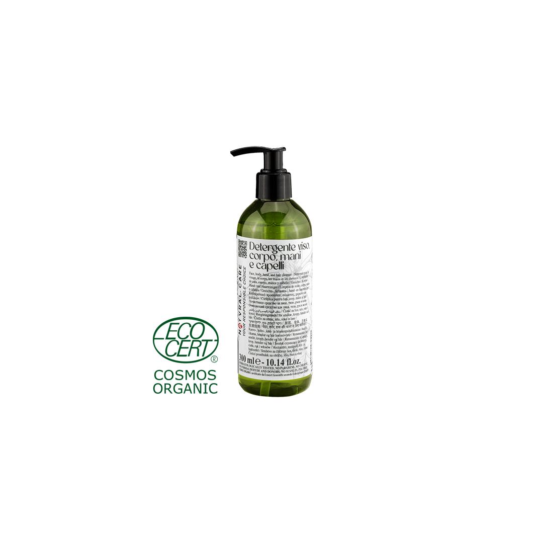 Detergente Mani Viso Corpo e Capelli 300ml Linea Natvral Care art. NTCDVMCC300F/C