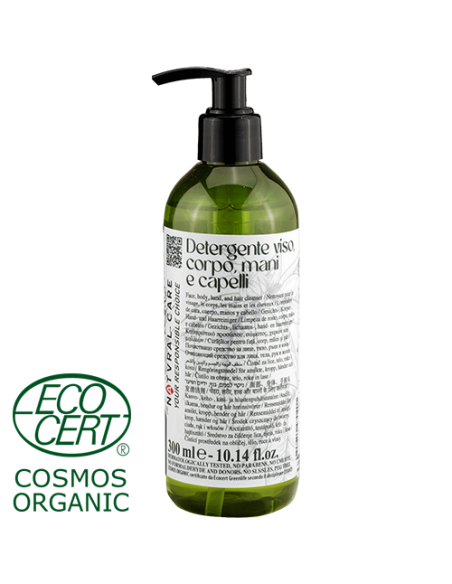 Detergente Mani Viso Corpo e Capelli 300ml Linea Natvral Care art. NTCDVMCC300F/C