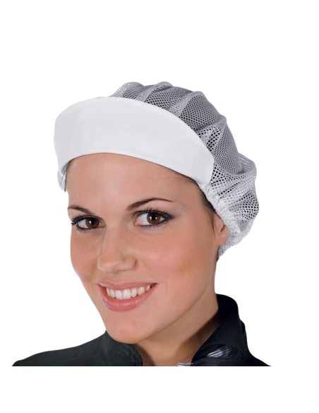 Cuffia a rete da cuoco bianca per Hotel e Beb