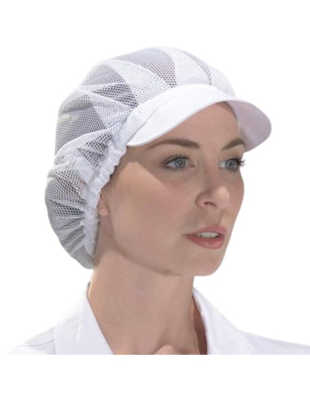 Cuffia a rete da donna da cuoco bianca Isacco per Hotel e Beb