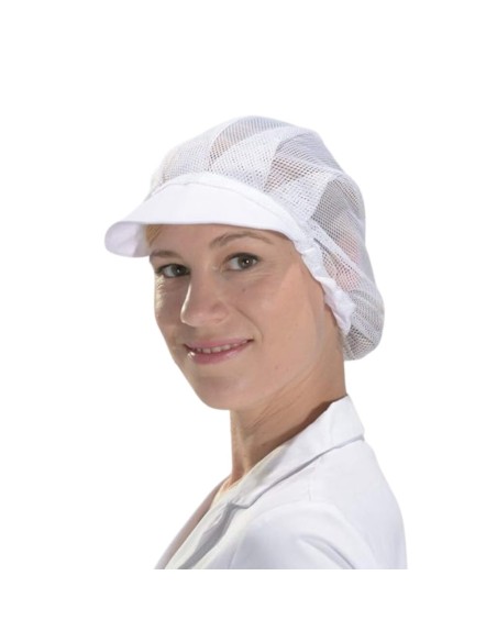 Cuffia a rete da donna da cuoco bianca Isacco per Hotel e Beb