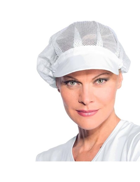 Cuffia a rete da donna da cuoco bianca Isacco per Hotel e Beb