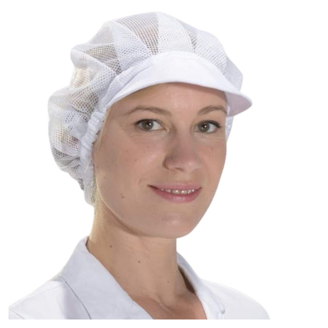 Cuffia a rete da donna da cuoco bianca Isacco per Hotel e Beb