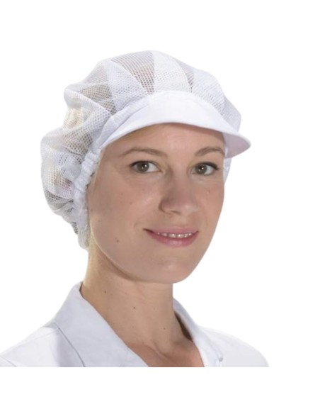 Cuffia a rete da donna da cuoco bianca Isacco per Hotel e Beb