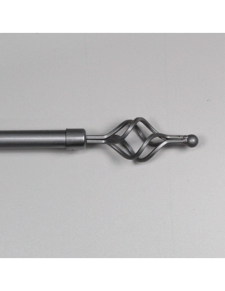 Bastone per tenda a spirale Argento Hunt per Hotel e Beb