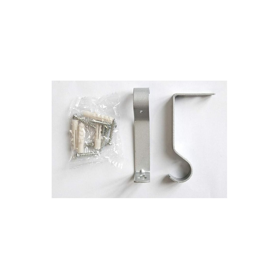 Bastone per tenda a spirale Argento Hunt per Hotel e Beb