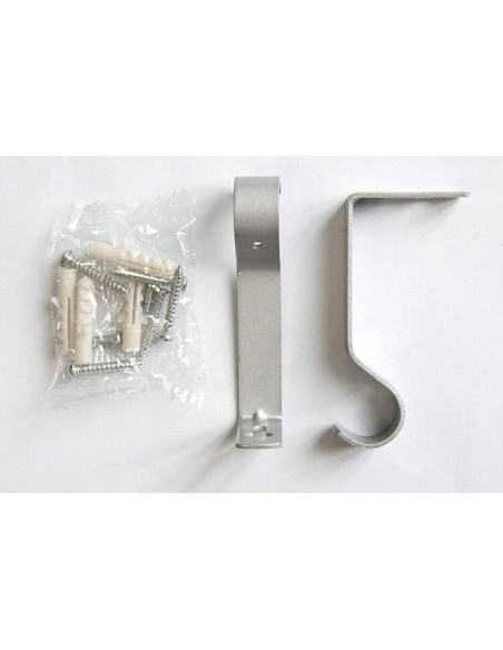 Bastone per tenda a spirale Argento Hunt per Hotel e Beb