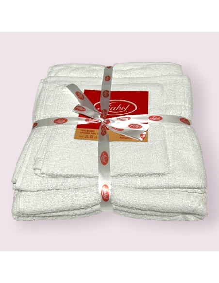 Set tris asciugamani 400gr per Hotel e Beb Linea Basic