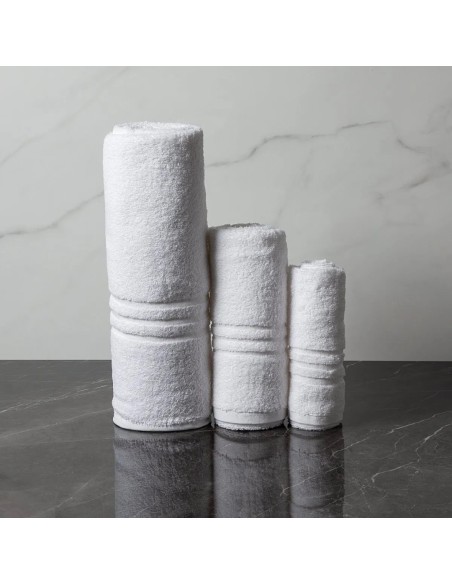 Set tris asciugamani 420g per Hotel e Beb Linea 3 Righe