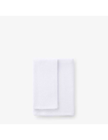 Set 1+1 asciugamani viso e ospite Linea Oro Nido d'ape in 100% cotone per Hotel e BeB