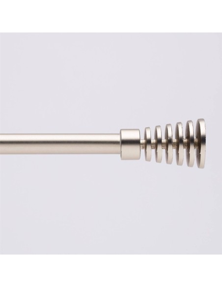 Bastone per tenda estensibile LineaOro art.Cono in acciaio Grigio Satinato