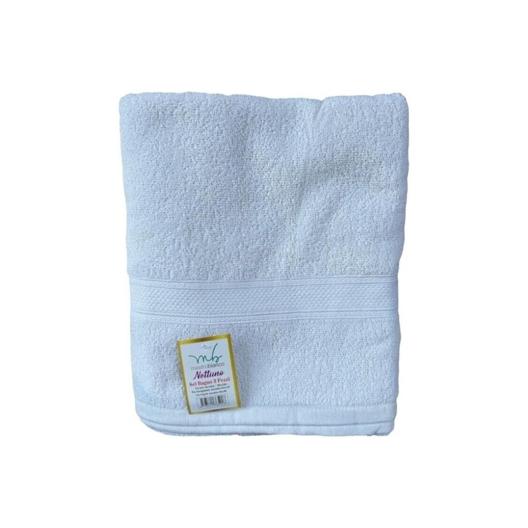 Set tris asciugamani 400gr/mq per Hotel e Beb Linea Nettuno