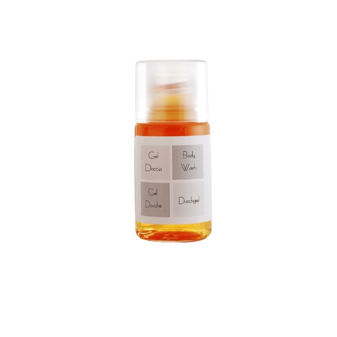 GEL DOCCIA ARANCIO TRASPARENTE- FLACONE IN PET 20 ML Linea Neutra P20BN