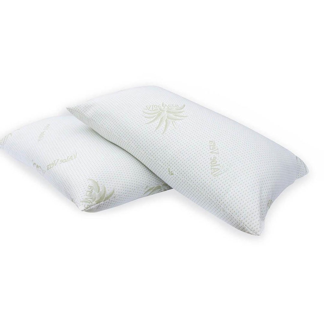 Guanciale Trapuntato 45x75cm Re Chiaro Memory con foderina esterna in Aloe per Hotel e BeB