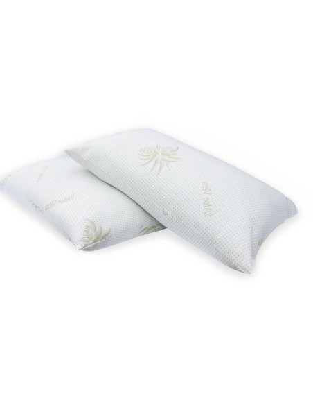 Guanciale Trapuntato 45x75cm Re Chiaro Memory con foderina esterna in Aloe per Hotel e BeB