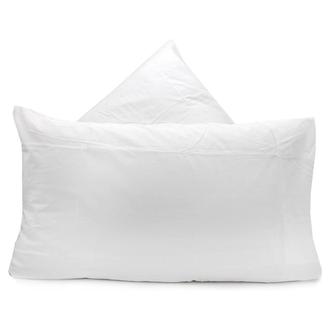 Coppia Federe Bianche Biancaluna Linea Bianchissimo Hotellerie in 100% cotone per Hotel e BeB