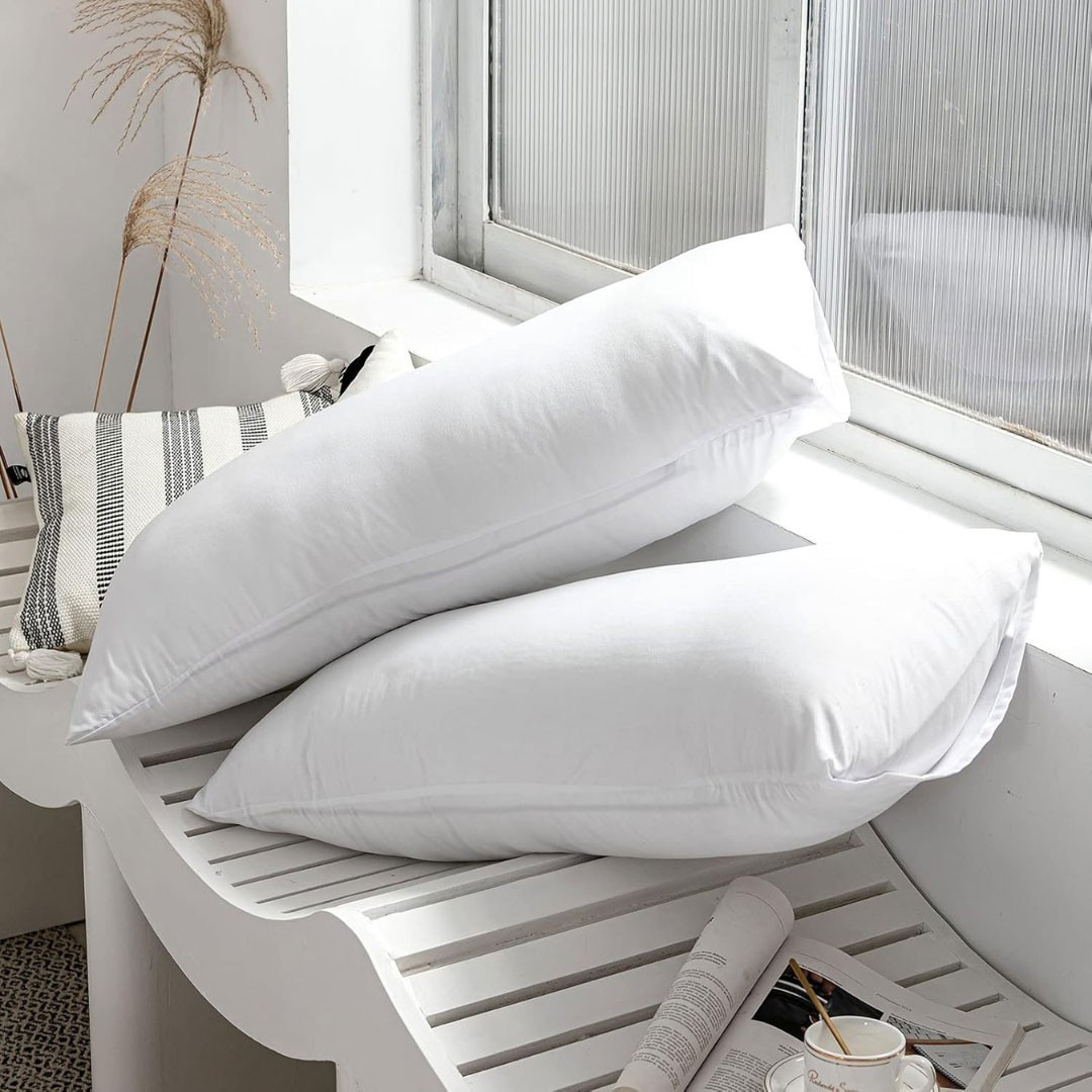 Coppia Federe Bianche Biancaluna Linea Bianchissimo Hotellerie in 100% cotone per Hotel e BeB