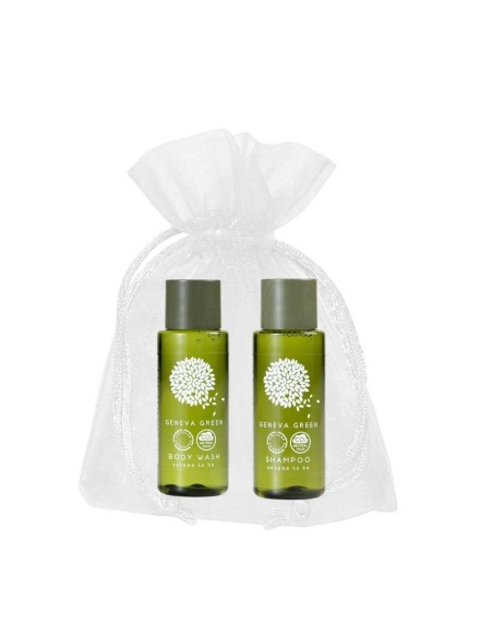 50 Kit di Benvenuto in Sacchetto di Organza - Linea Geneva Green (Cod. KITBGRSGR)