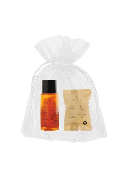 50 Kit di Benvenuto in Sacchetto di Organza - Linea Prija (Cod. KITB09PET44B)