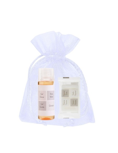 50 Kit di Benvenuto in Sacchetto di Organza - Linea Neutra (Cod. KITNTP30BNB0812N)