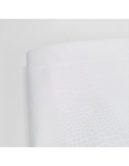 Completo Letto No Stiro Martellato Matrimoniale Bianco per Hotel e BeB