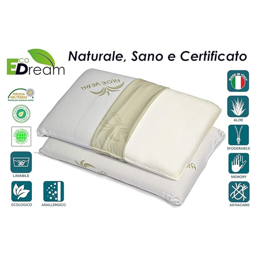 Guanciale in Aloe Vera per Hotel e Beb