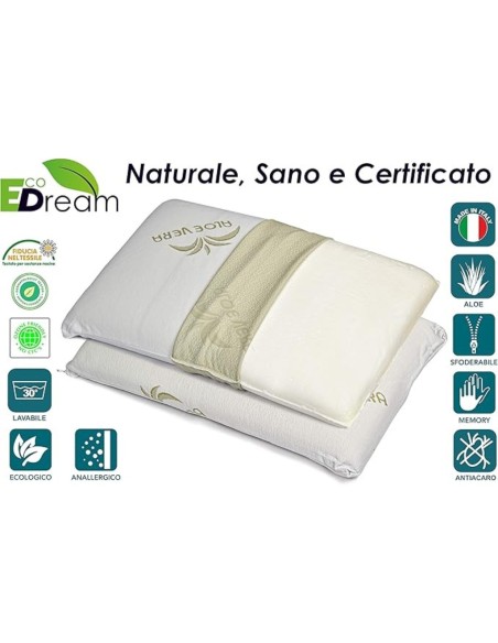 Guanciale in Aloe Vera per Hotel e Beb