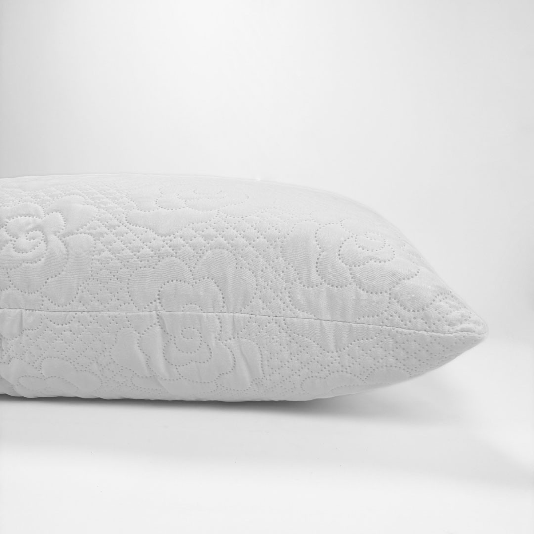 Guanciale trapuntato 50x80cm art. Re Chiaro in fiocco di memory traspirante per Hotel e BeB 2