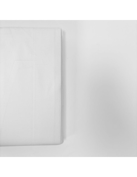 Completo Lenzuola in Percalle di cotone Bianco Matrimoniale 240x290cm Biancaluna Callas