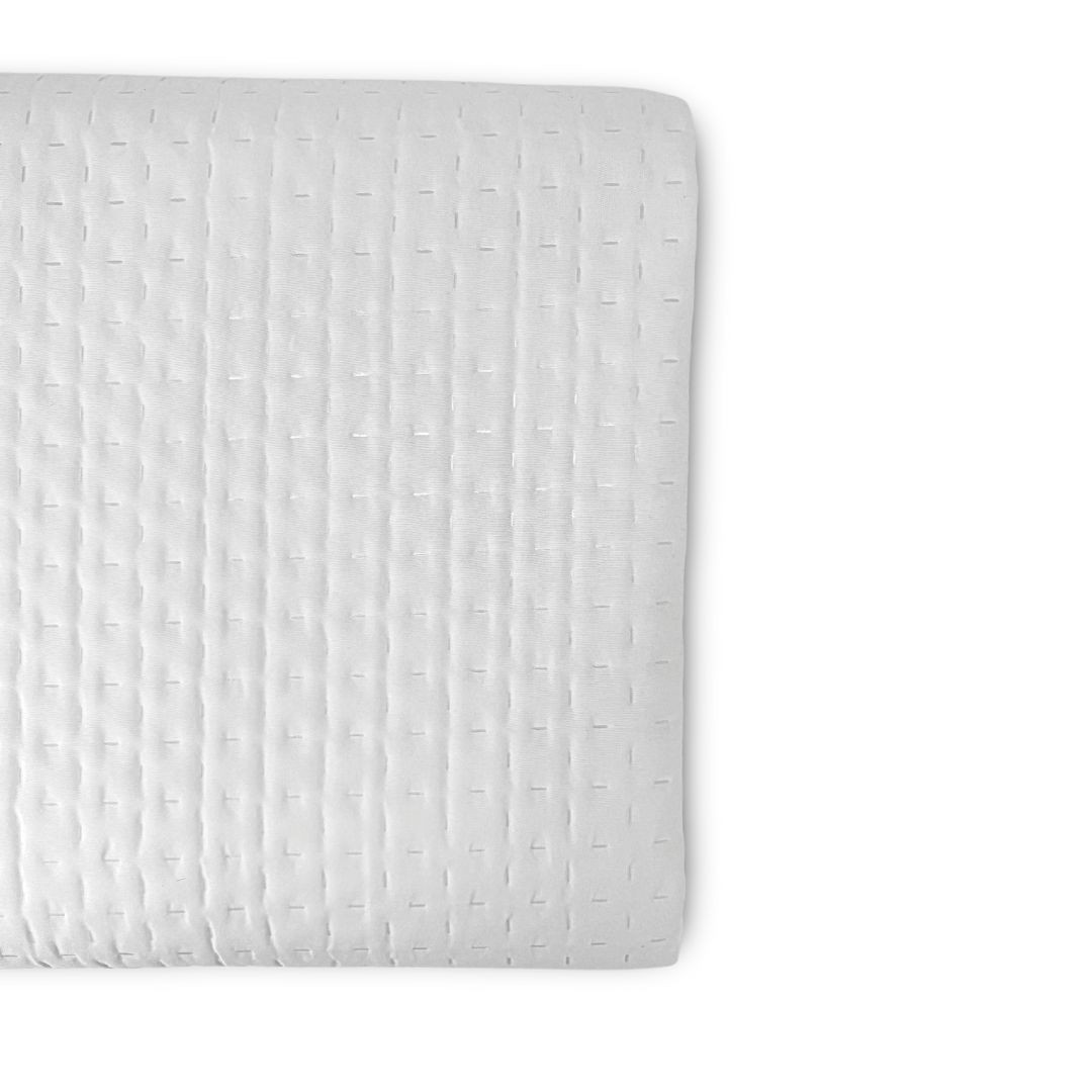 Copriletto Trapuntato Matrimoniale Bianco Milady No Stiro per Hotel e Beb