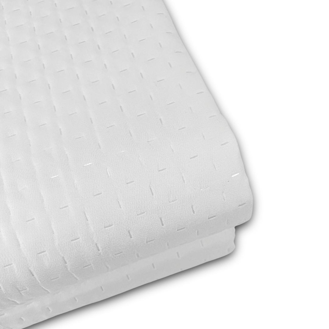 Copriletto Trapuntato Matrimoniale Bianco Milady No Stiro per Hotel e Beb