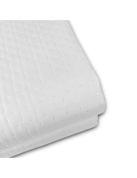 Copriletto Trapuntato Matrimoniale Bianco Milady No Stiro per Hotel e Beb