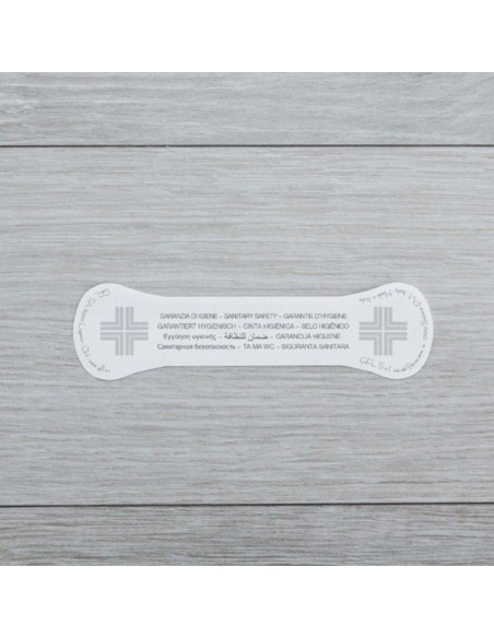 SIGILLO ADESIVO FUSTELLATO PER WC, LINEA NO LOGO G095N
