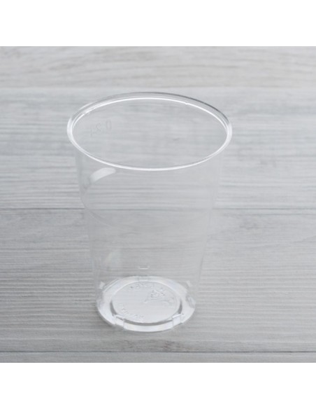 Bicchiere di plastica riciclabile 230cc G01B