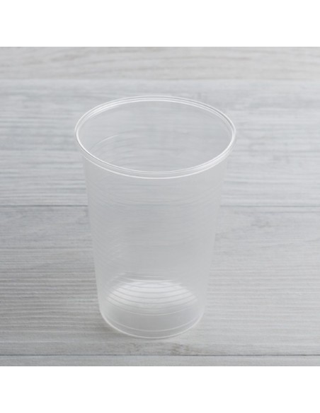 Bicchiere di plastica imbustato 250 cc G02