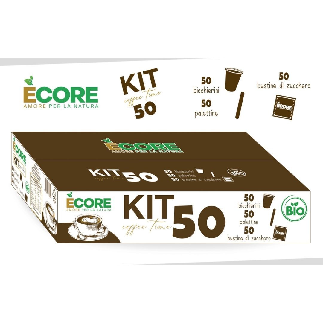 Ecore Kit Caffè 50 pezzi linea Bio