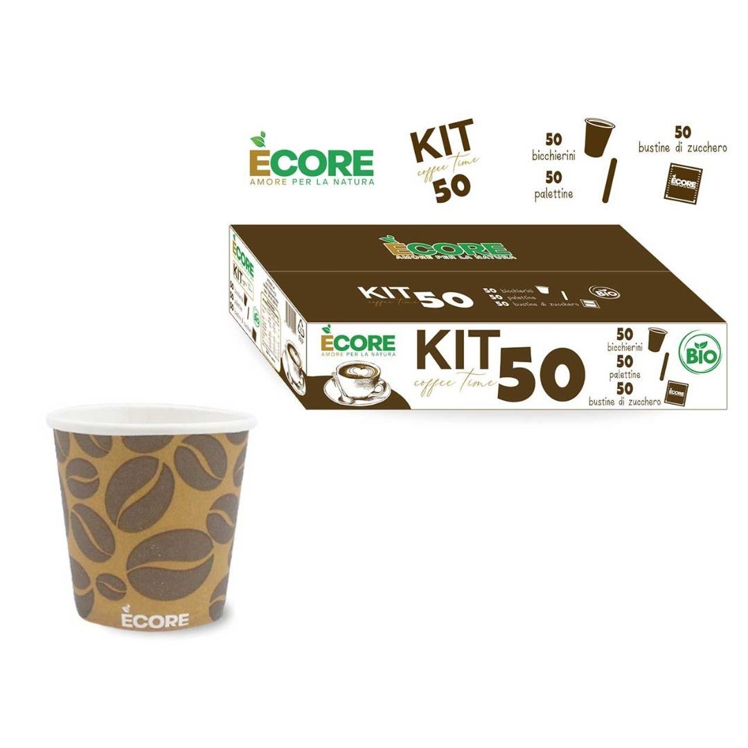 Ecore Kit Caffè 50 pezzi linea Bio 2