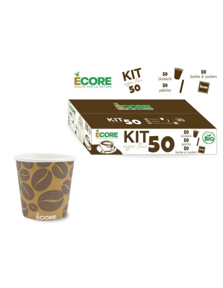 Ecore Kit Caffè 50 pezzi linea Bio