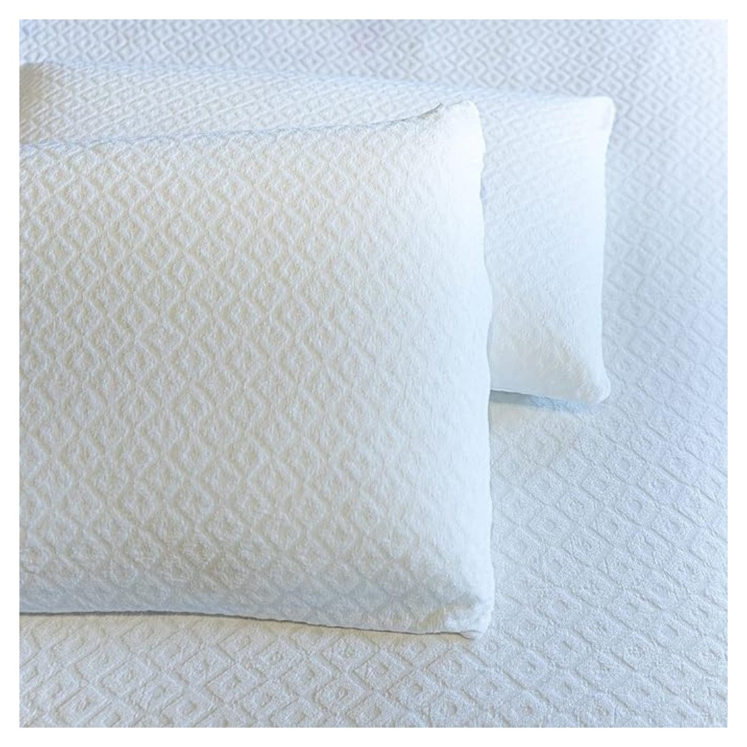 Copricuscino alberghiero sanitario in spugna jacquard 52x82cm