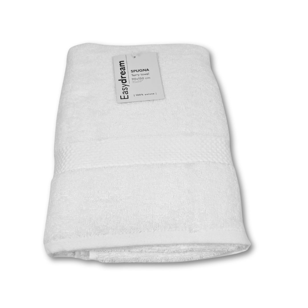 Telo Bagno 90x150cm EasyDream in spugna 100% cotone certificato OEKO-TEX