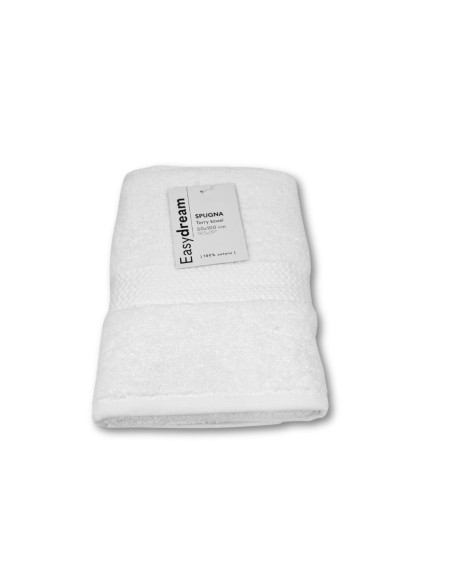 Asciugamano viso 50x100cm EasyDream in spugna 100% cotone certificato OEKO-TEX