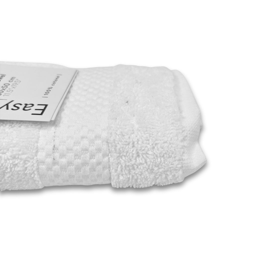 Asciugamano ospite 30x50cm EasyDream in spugna 100% cotone certificato OEKO-TEX