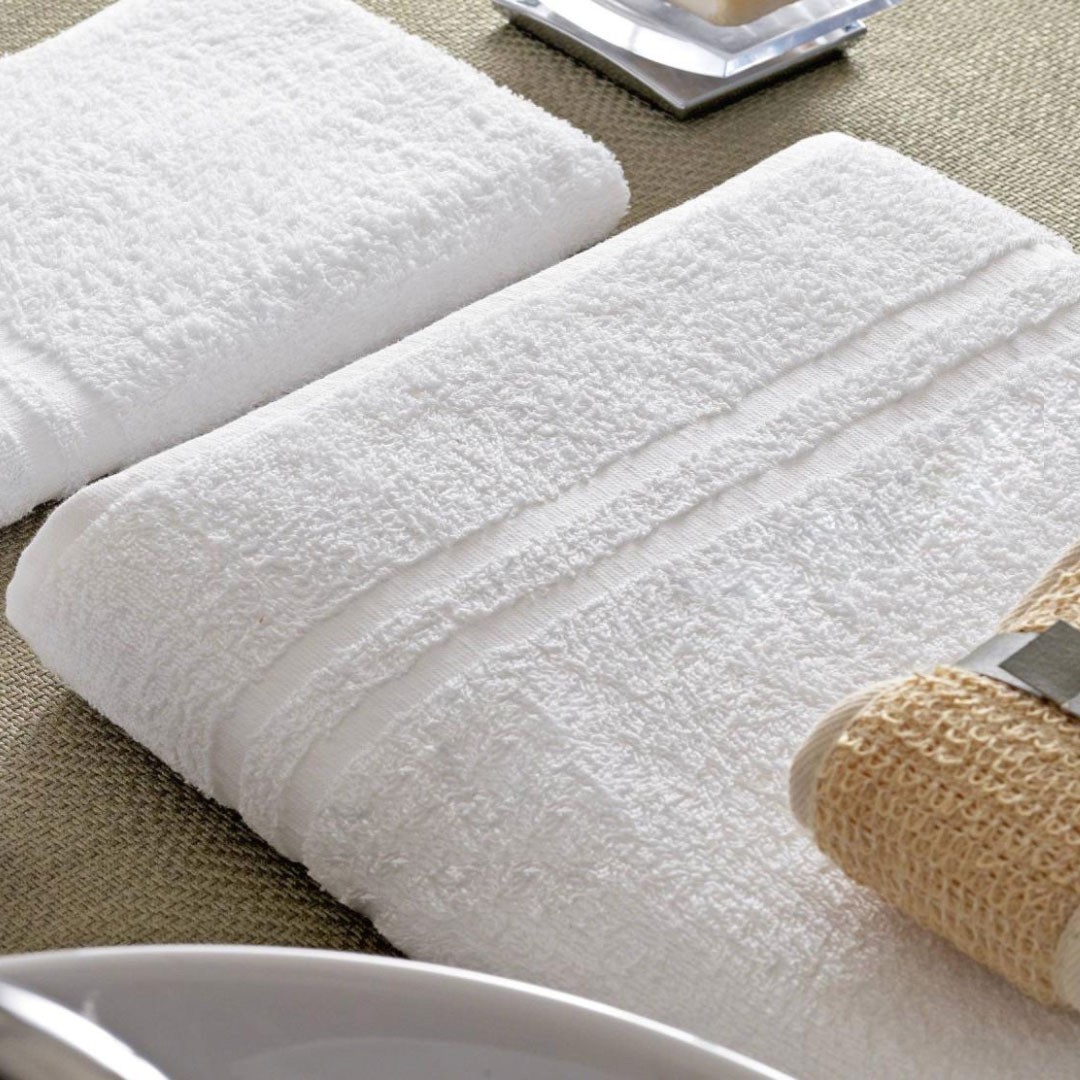 Telo Bagno Linea Oro art. Hoteliero 100x150cm in Spugna per Hotel e BeB 2