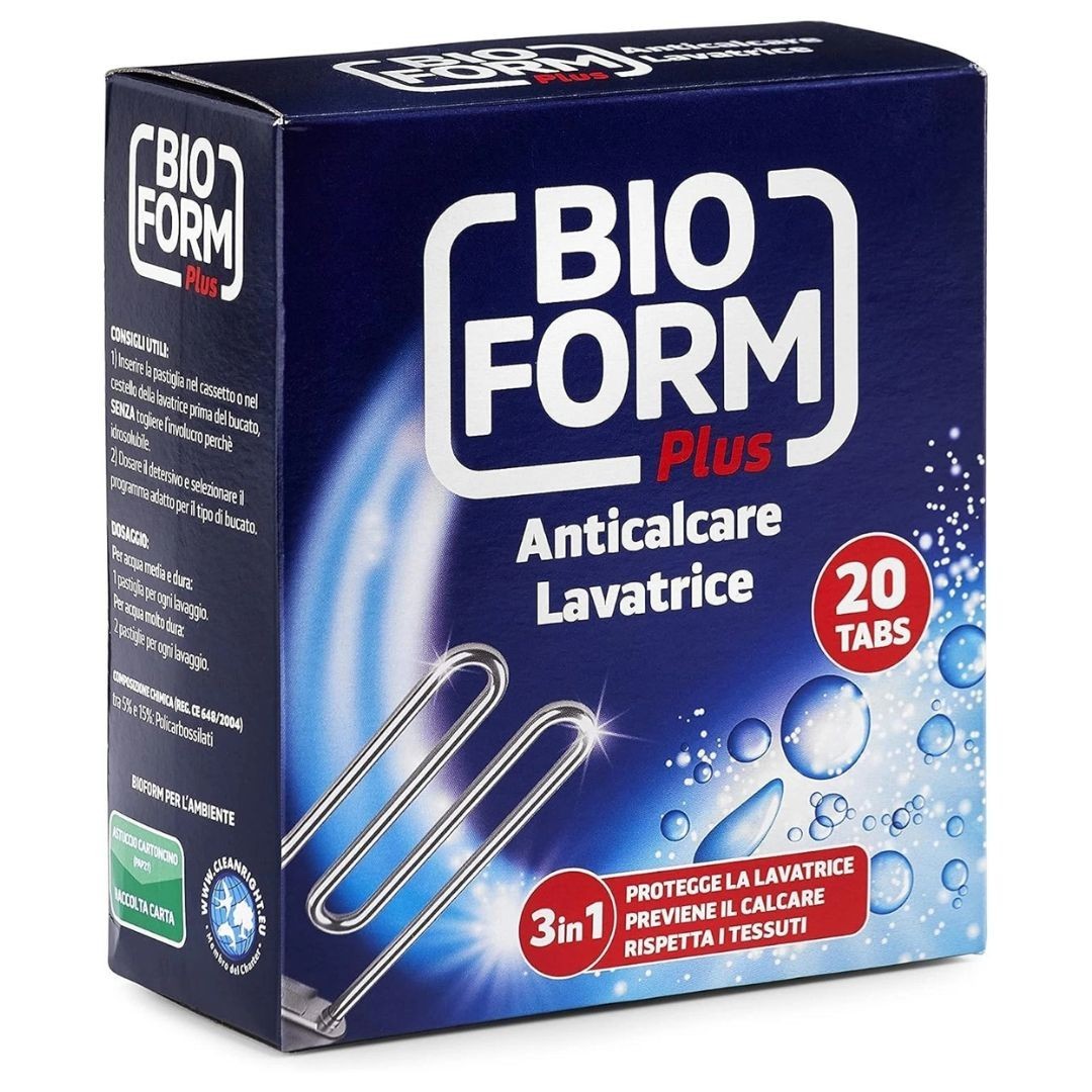 BIOFORM PLUS ANTICALCARE PER LAVATRICI - 20 TABS (240 g) PULIZIA E IGIENE