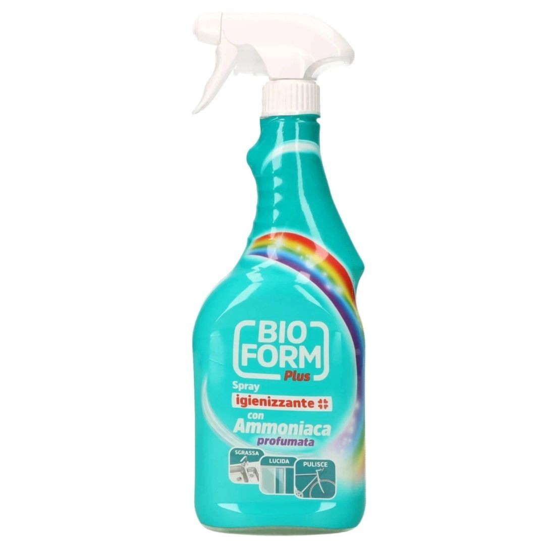 Igienizzante Spray all'Ammoniaca Bioform Plus - Sgrassa, Lucida e Profuma