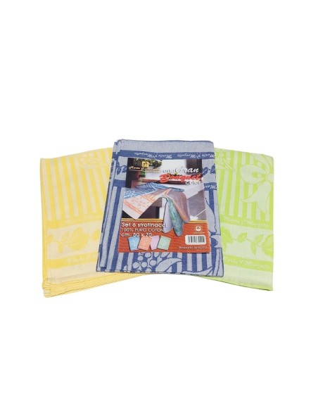 Set 6 pezzi strofinacci Bouquet 50x70 cm Marta Marzotto per Hotel e Beb