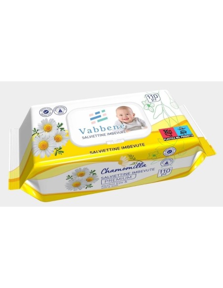 Salviette, salviette Neonato camomiIla imbevute Bimbi Cambio Detergenti 5 pz