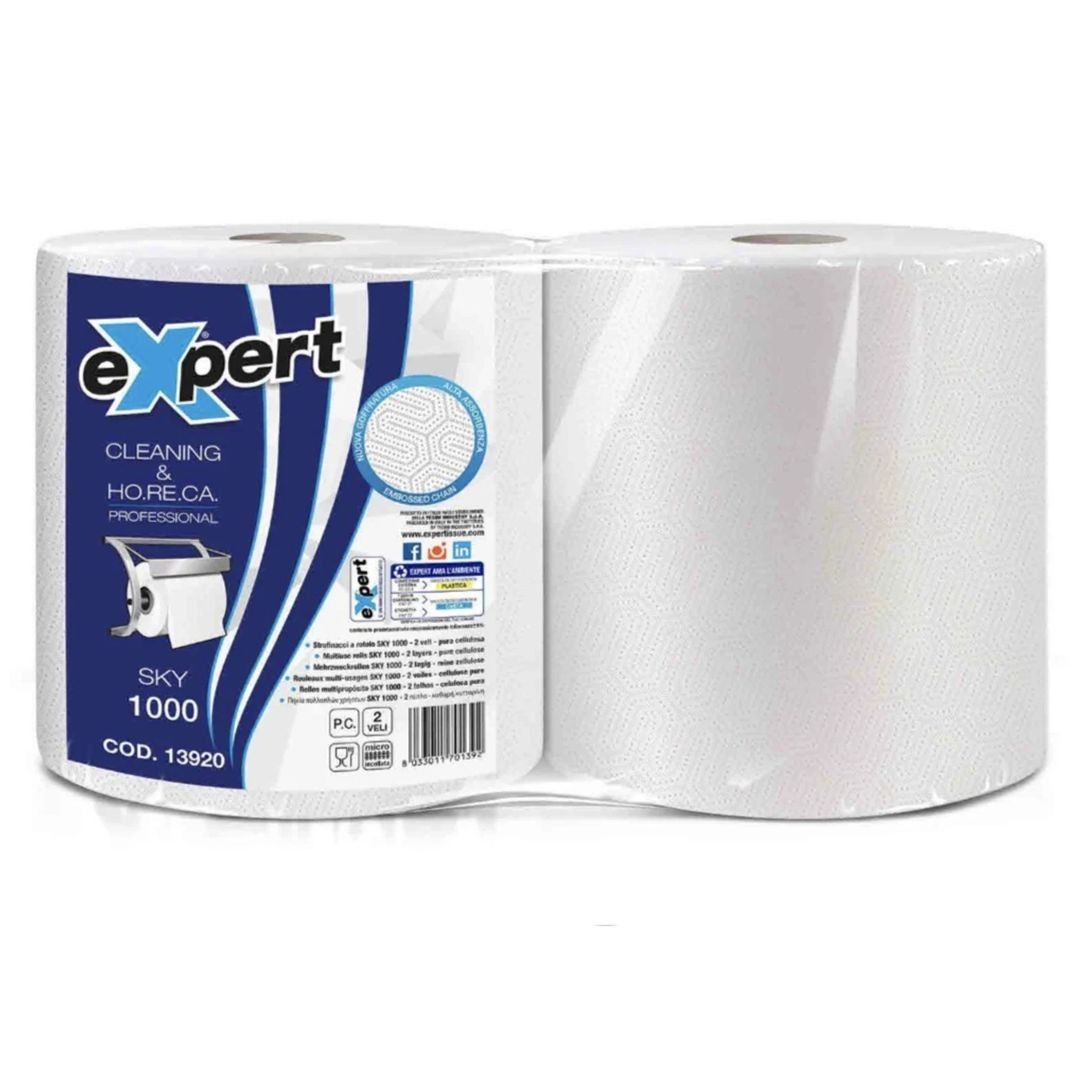 Rotoloni di Carta Asciuga tutto pura cellulosa 2 pz da 500 strappi resistenti