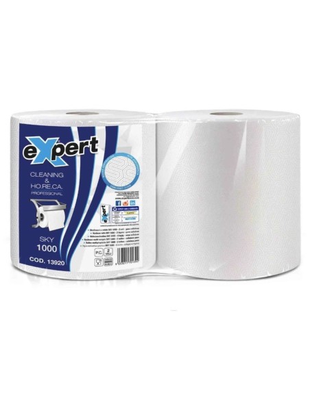 Rotoloni di Carta Asciuga tutto pura cellulosa 2 pz da 500 strappi resistenti