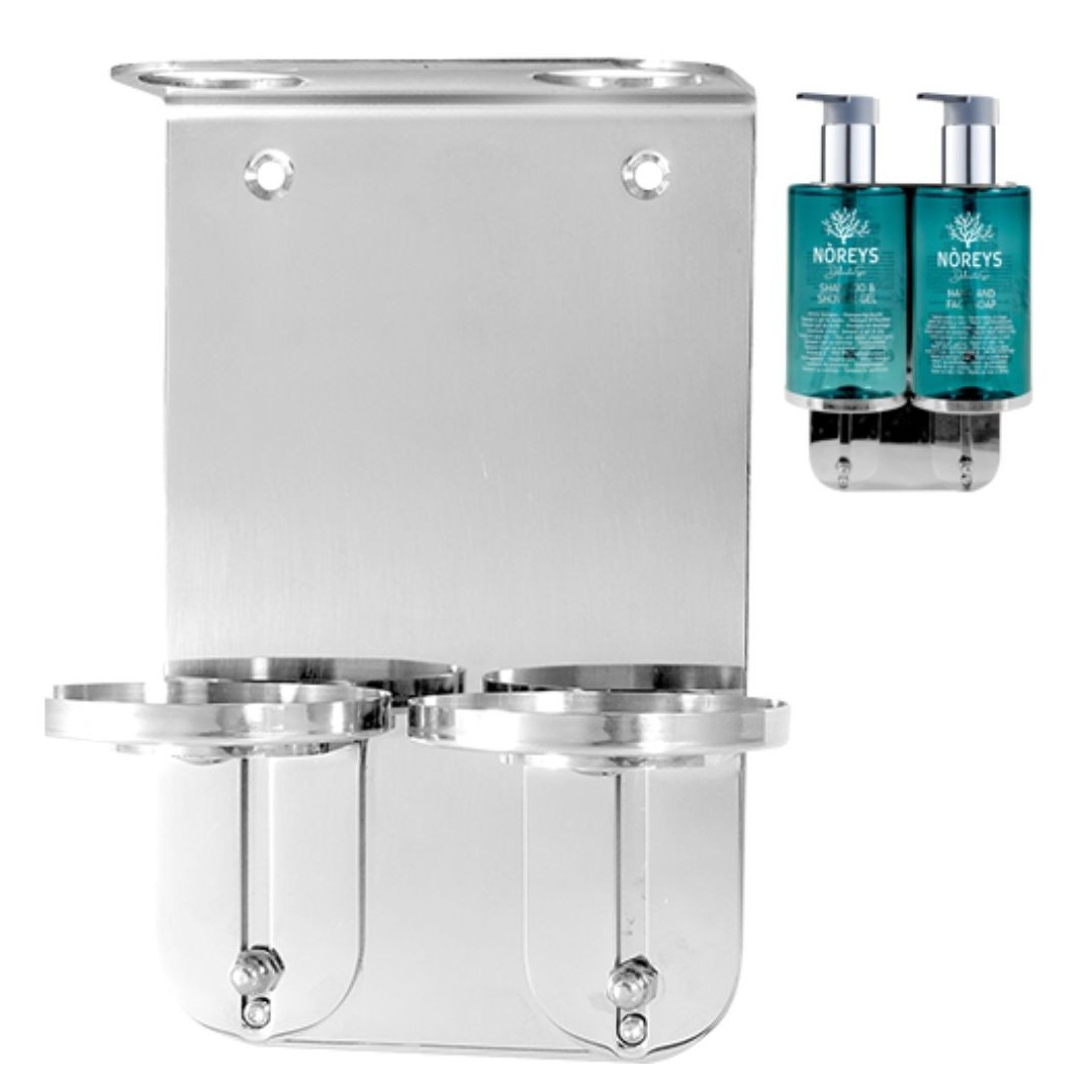 Staffa in acciaio supporto doppio Linea Noreys